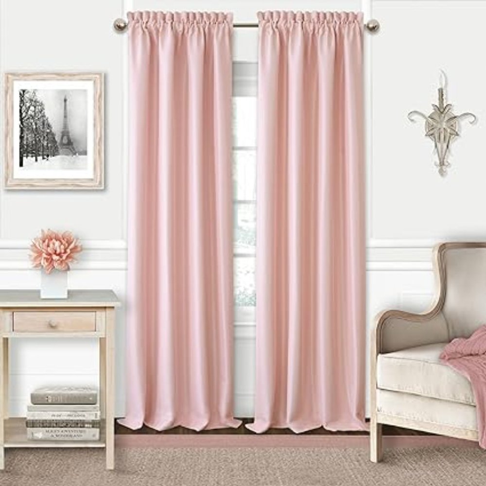 Elrene Adeline Faux Silk Blackout Panel 63"